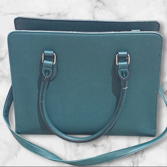 Nine West Teal Handbag Purse Bag - Picture 2 of 15